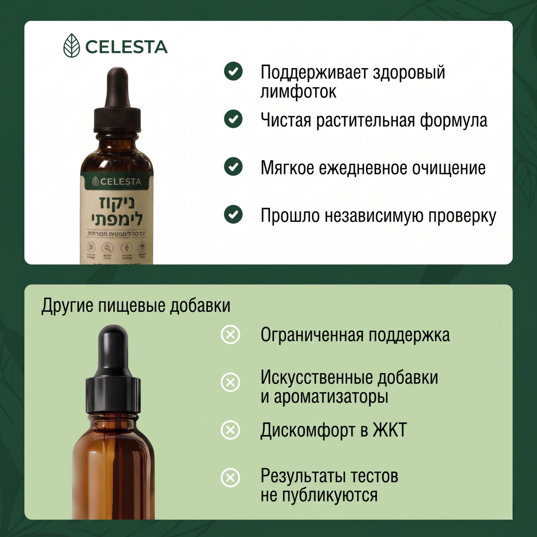 Celesta™ капли для лимфодренажа